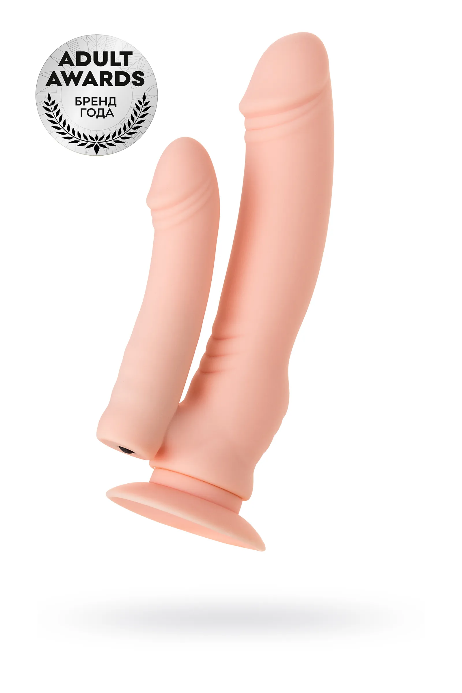 Фаллоимитатор  реалистичный  двойной TOYFA A-Toys TWINT, силикон, телесный, 19,5 см