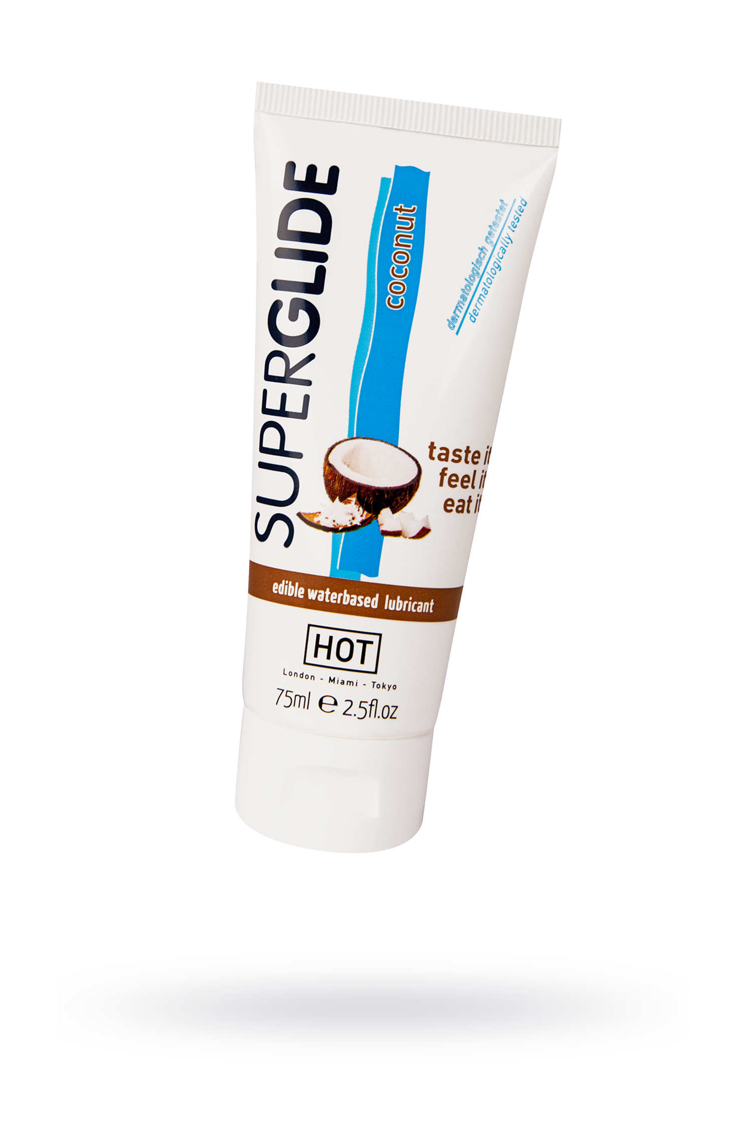 Лубрикант съедобный на водной основе Superglide для орального секса со вкусом кокоса 