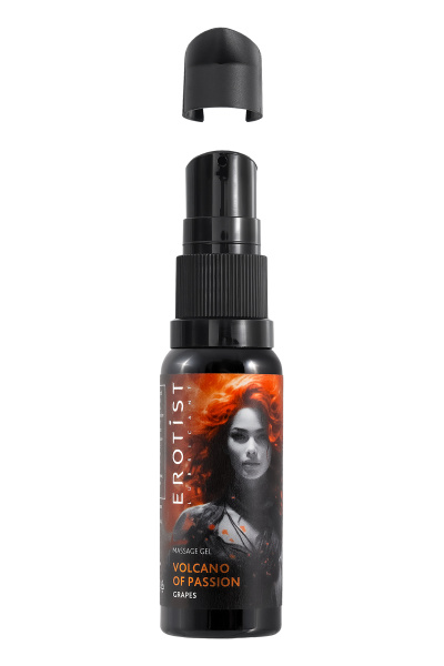 Гель Erotist с эффектом вибрации VOLCANO OF PASSION: GRAPES (со вкусом виноград), 25 мл