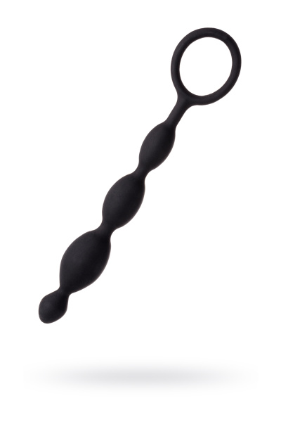 Цепочка анальная TOYFA A-Toys, черная, 13,7 см, Ø 2,3