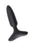 Анальная вибровтулка Lovense Hush 2 (XS), силикон, черная, 12,1 см