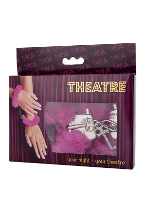Наручники,TOYFA Theatre розовые, 28,0 см, Ø 6,0