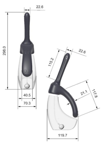 Душ для интимной гигиены Amovibe Iceberg с вибрацией и автоматической подачей воды