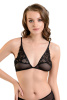 Бралетт Erolanta Odette с застежкой спереди (54-56), черный, XXXL