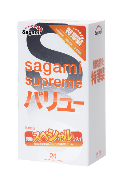 Презервативы Sagami №24 латексные  Xtreme 0.04mm 