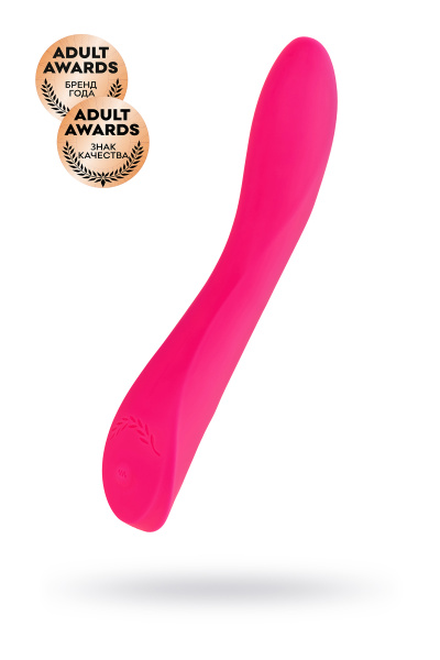 Нереалистичный вибратор  JOS TWIG,  силикон, розовый, 20,5 см, Ø 3,4 см