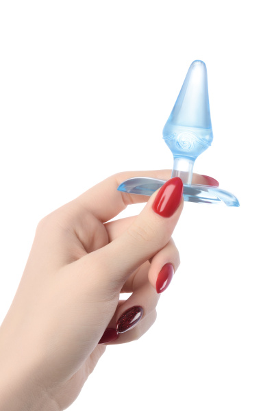 Втулка анальная TOYFA, голубой, 6,5 см, Ø 2,5