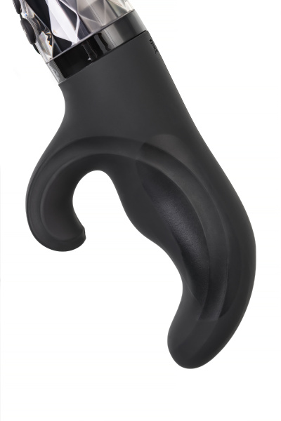 Вибратор Mystim Hop Hop Bob с электростимуляцией, силикон, черный, 16,5 см