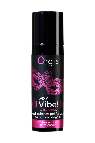 Гель для массажа ORGIE Sexy Vibe Intense Orgasm с покалывающим, разогревающим и охлаждающим эффектом, 15 мл