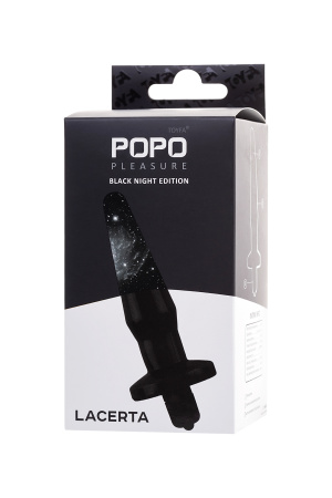 Анальная втулка TOYFA POPO Pleasure Lacerta с вибрацией 10,6 см. Ø 3,1