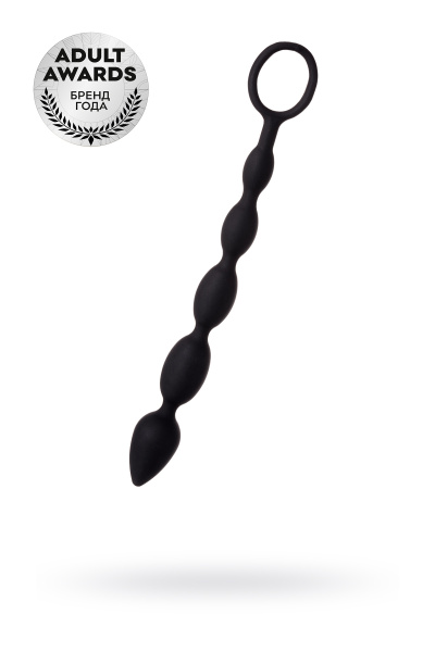 Цепочка анальная TOYFA A-Toys, черная, 27,8 см, Ø 2,7