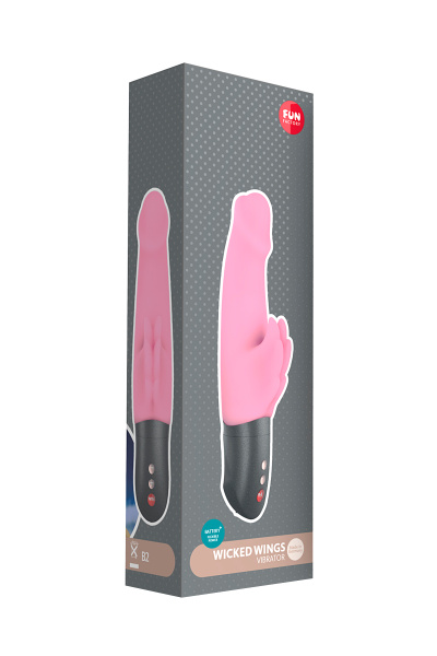 Вибратор Fun  Factory WICKED WINGS BATTER, розовый, силикон, 19.8 см