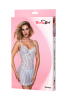 Комбинация и стринги Candy Girl Phoebe белые, XL